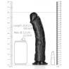 Real Rock Ultra Skin Gode Curved Strong 23 x 5.5cm Noir